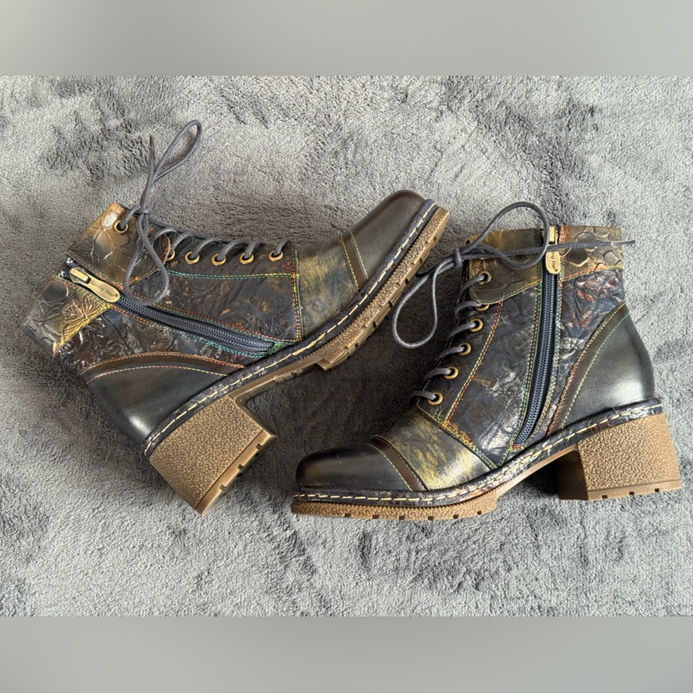 L'Artiste by Spring Step Fallinluv Women's Leather Boots Size 38 (US 7-7.5)